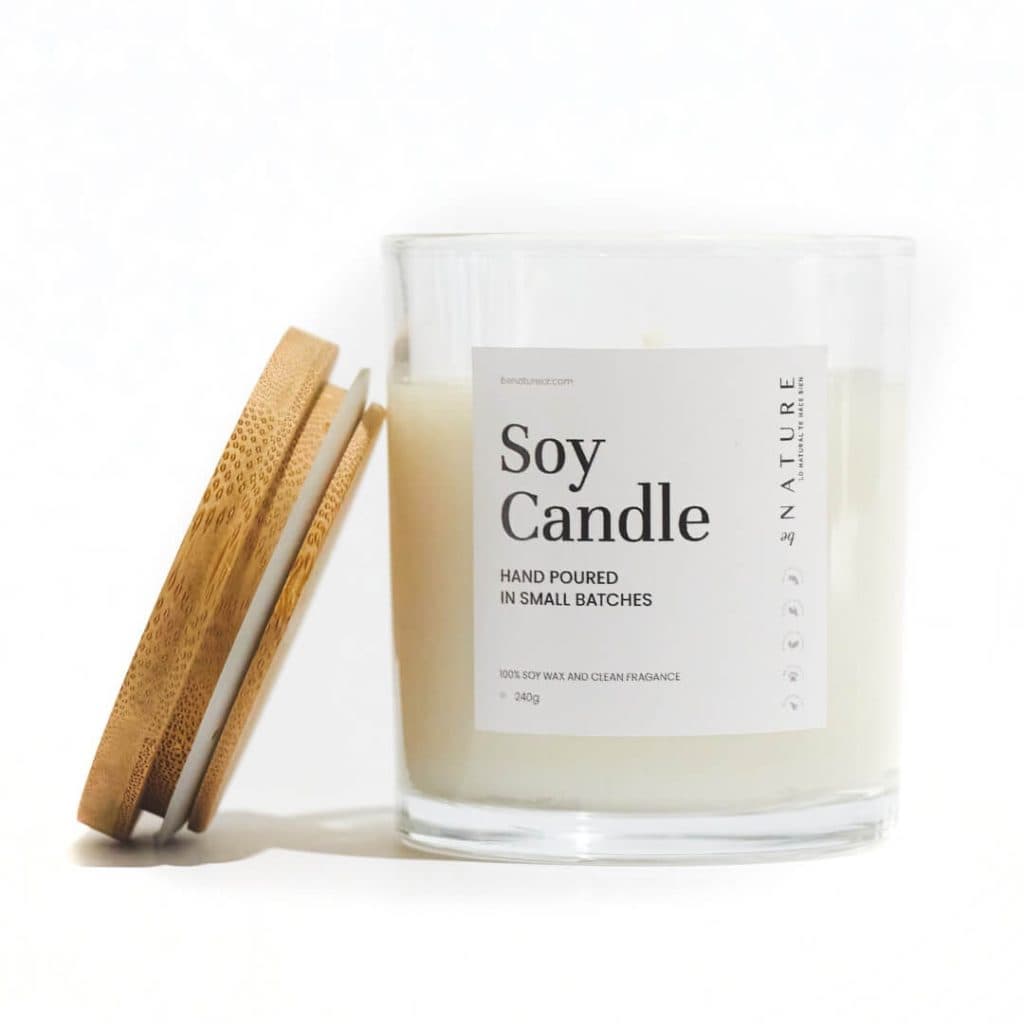 Vela de cera de soya