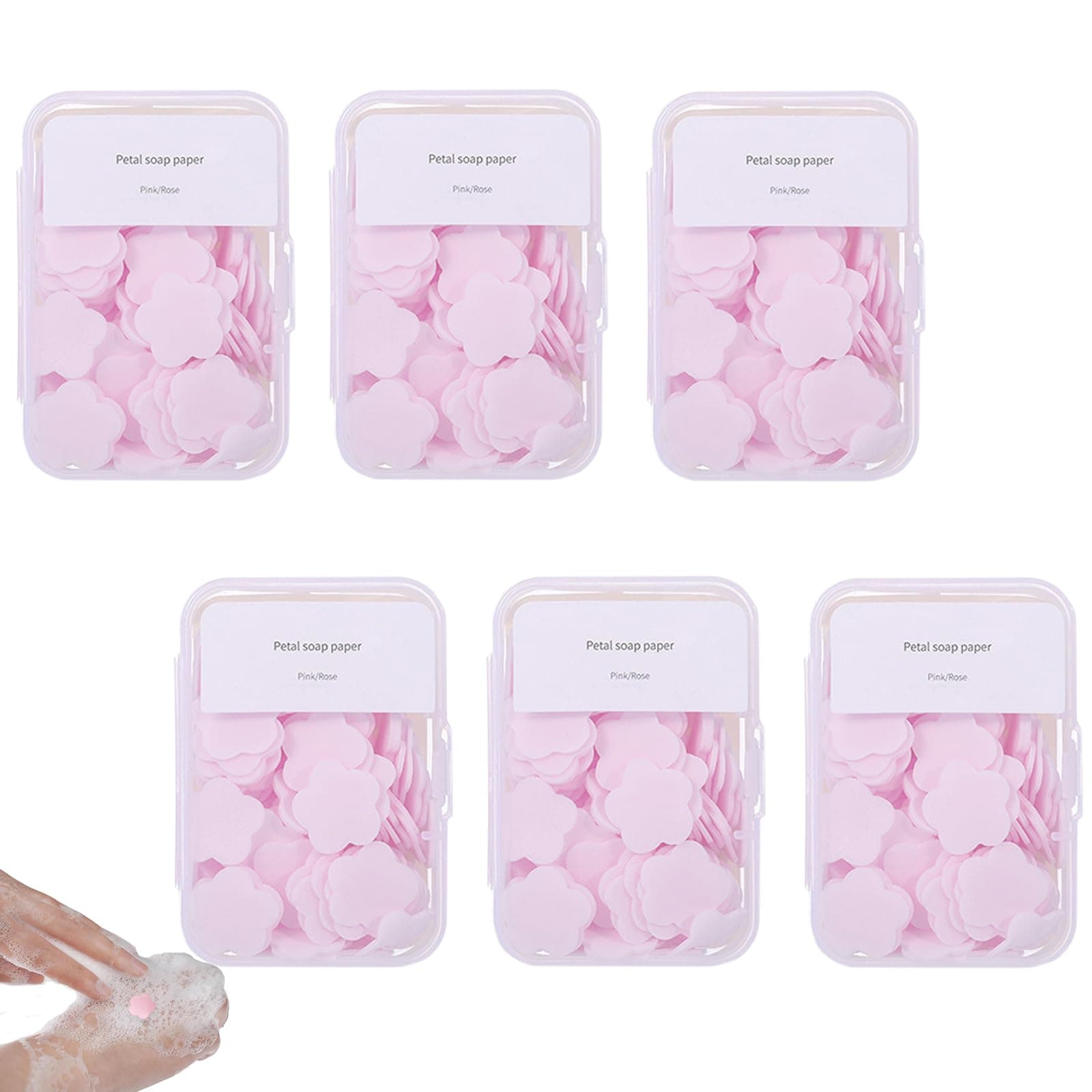 600 mini hojas de jabón portátiles – Papel de lavado de manos