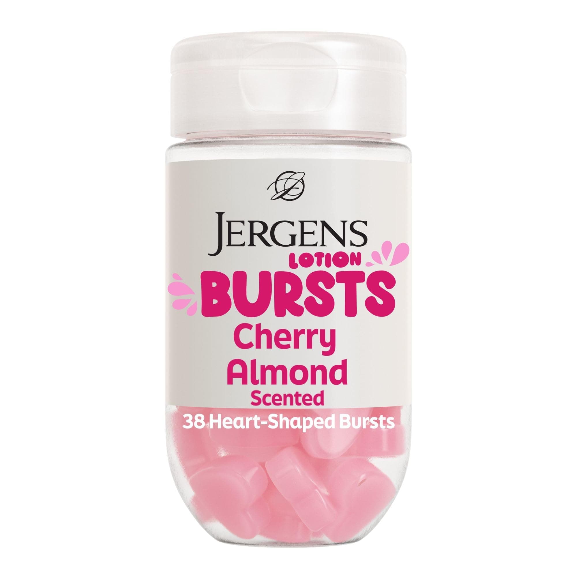 Jergens Loción corporal de almendra cereza Bursts, hidratante blando, 38